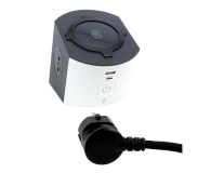 LEGRAND Przedłużacz - 2X2P+Z+IND+USB AC 2M-BIAŁO/CZARNY 49412 - 1047783 - zdjęcie 1
